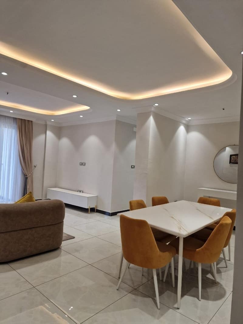 A furnished living room in an Addis Ababa apartment